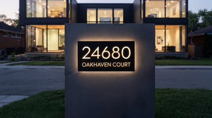 Premium Custom Nameplate | Personalized Home Door Sign