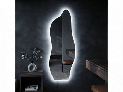 Modern Dimmable LED Mirror with Touch Sensor – Single & Double Light
