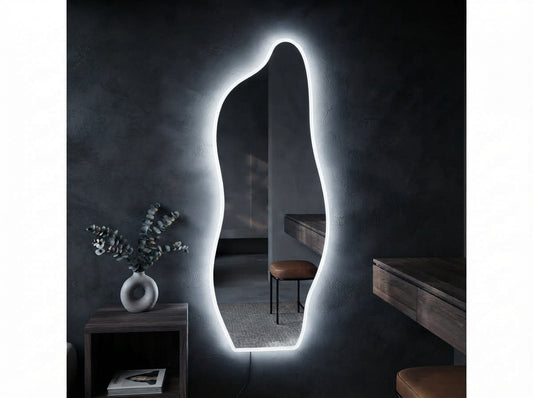 Modern Dimmable LED Mirror with Touch Sensor – Single & Double Light