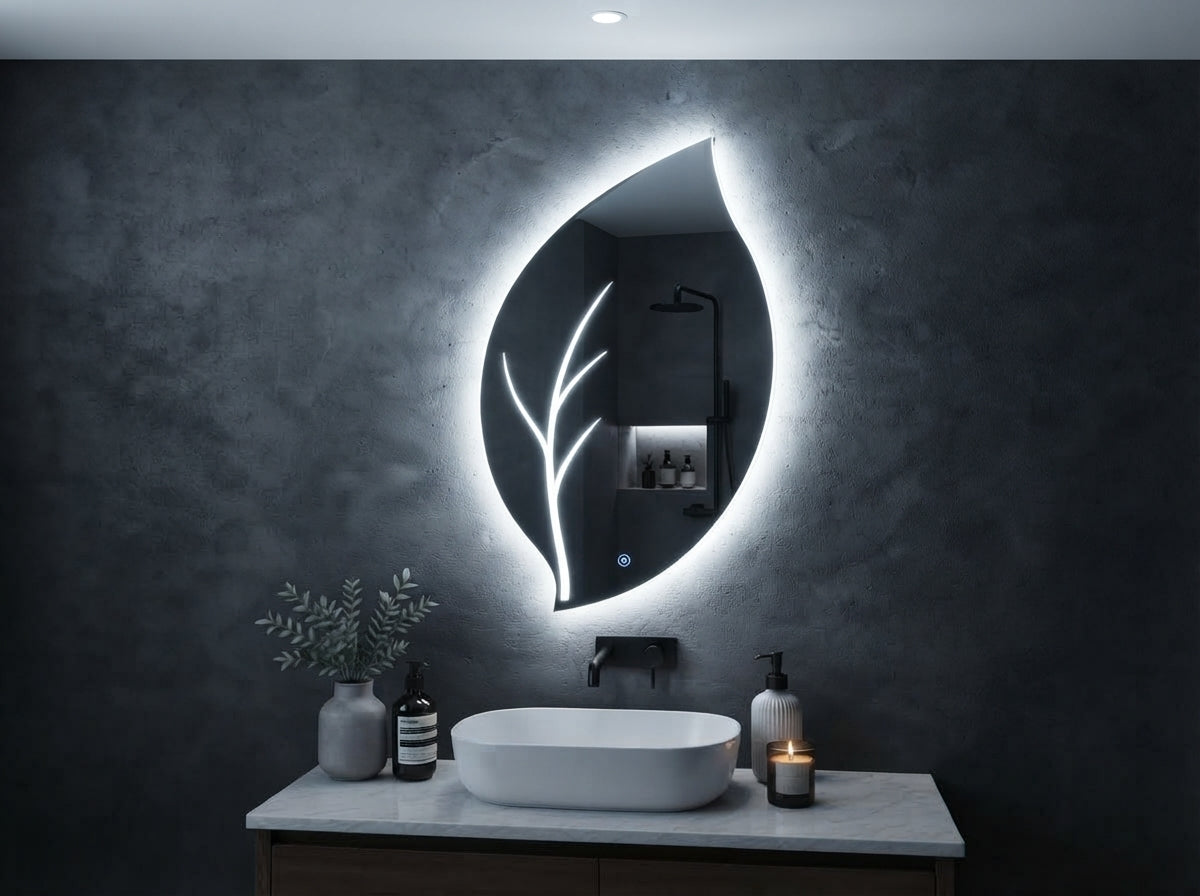 Smart Touch Dimmable LED Mirror – Single & Double Light | IQ Homes