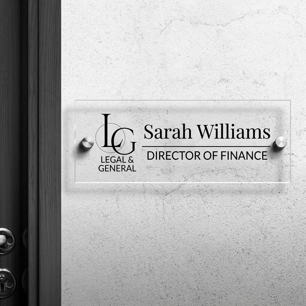 Modern Custom Nameplate | Personalized Door Sign