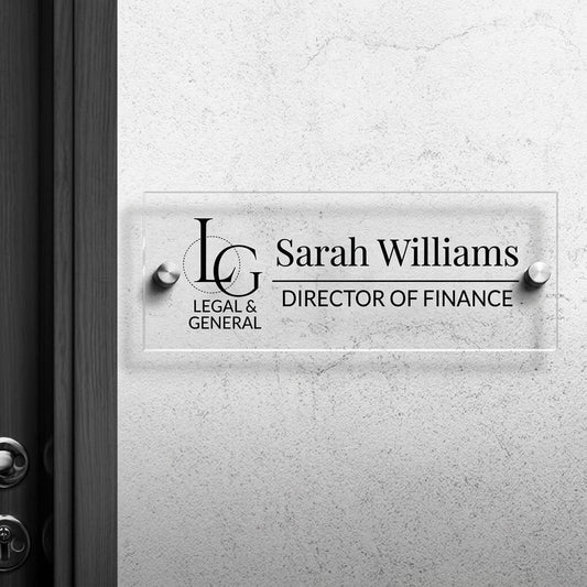 Modern Custom Nameplate | Personalized Door Sign