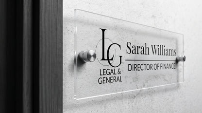 Modern Custom Nameplate | Personalized Door Sign