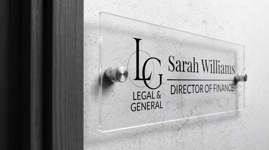 Modern Custom Nameplate | Personalized Door Sign
