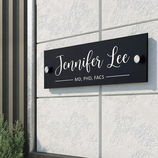 Stylish Custom Nameplate | Personalized Door Sign