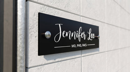 Stylish Custom Nameplate | Personalized Door Sign