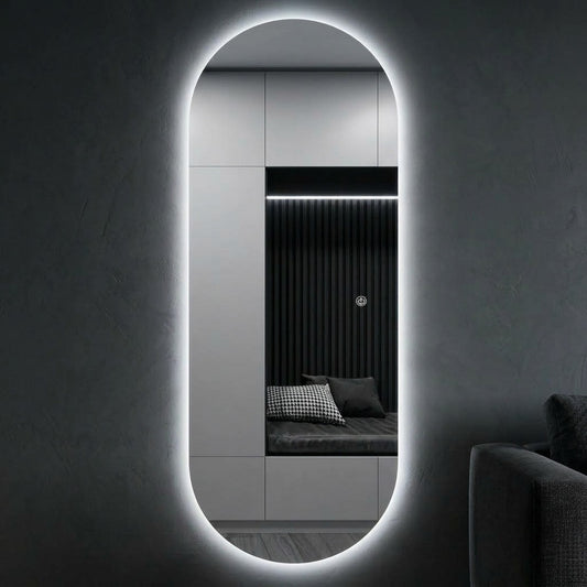 Elegant LED Mirror with Smart Touch Control