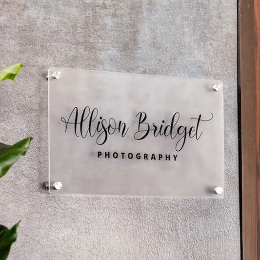 Modern Custom Nameplate | Personalized Door Sign