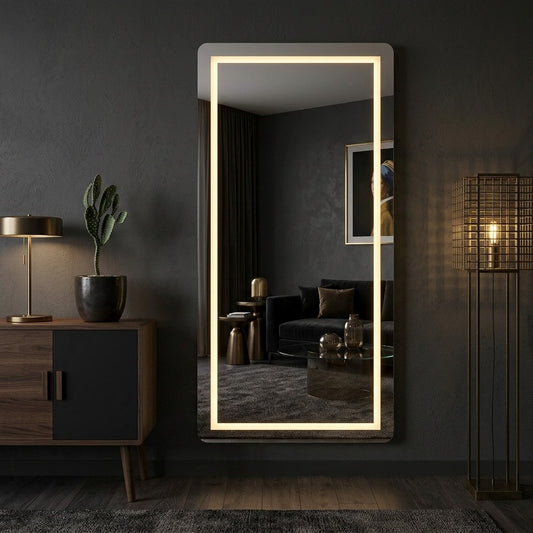 Stylish LED Mirror with Touch Sensor