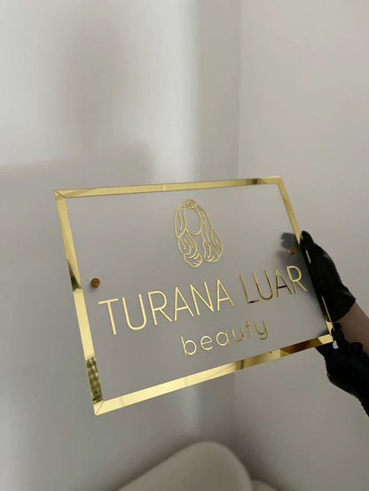Elegant Custom Nameplate | Personalized Door Sign