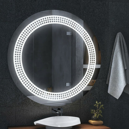 Premium Round Smart LED Mirror with Touch Sensor