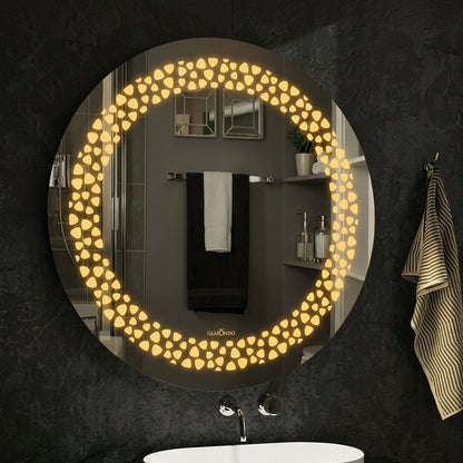 Round LED Wall Mirror -Smart  &  Stylish Premium