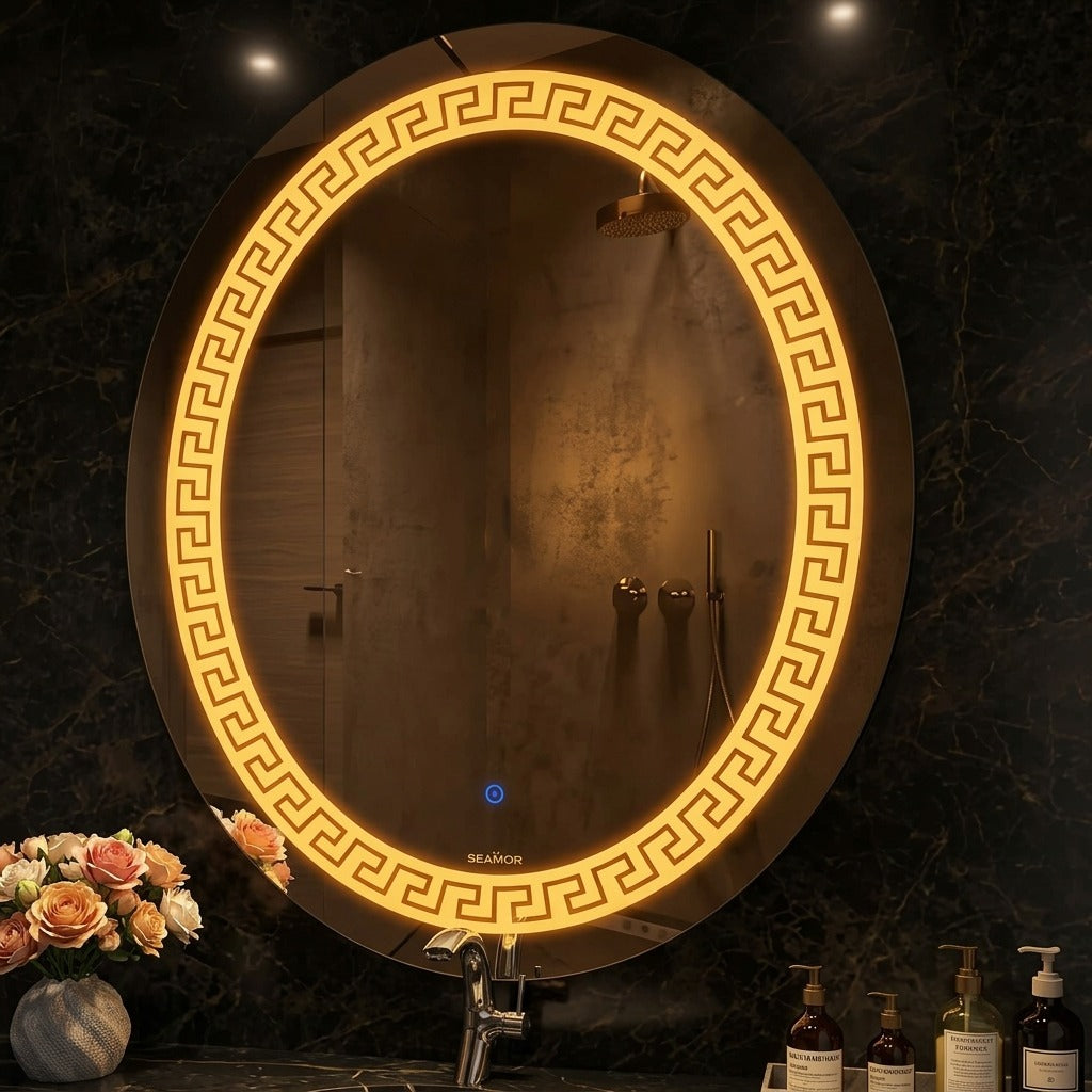 Round LED Wall Mirror  - Smart & Stylish
