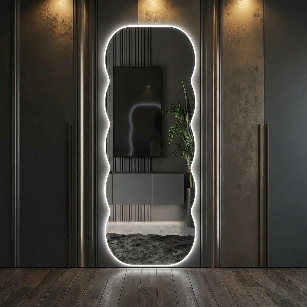 Modern LED Mirror with Touch Sensor