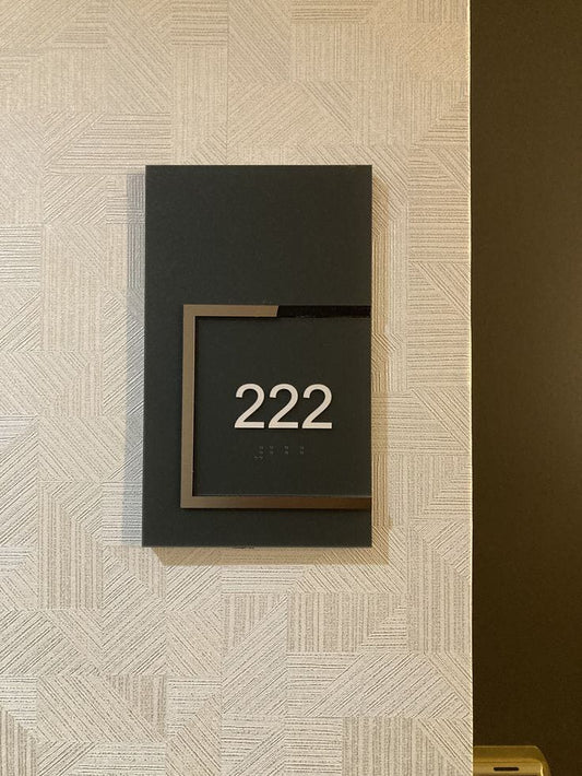 Modern Custom Nameplate | Personalized Door Sign