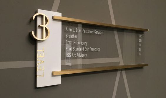 Personalized Custom Nameplate | Modern Door Sign