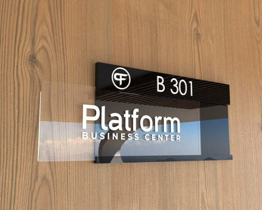Personalized Custom Nameplate | Modern Door Sign