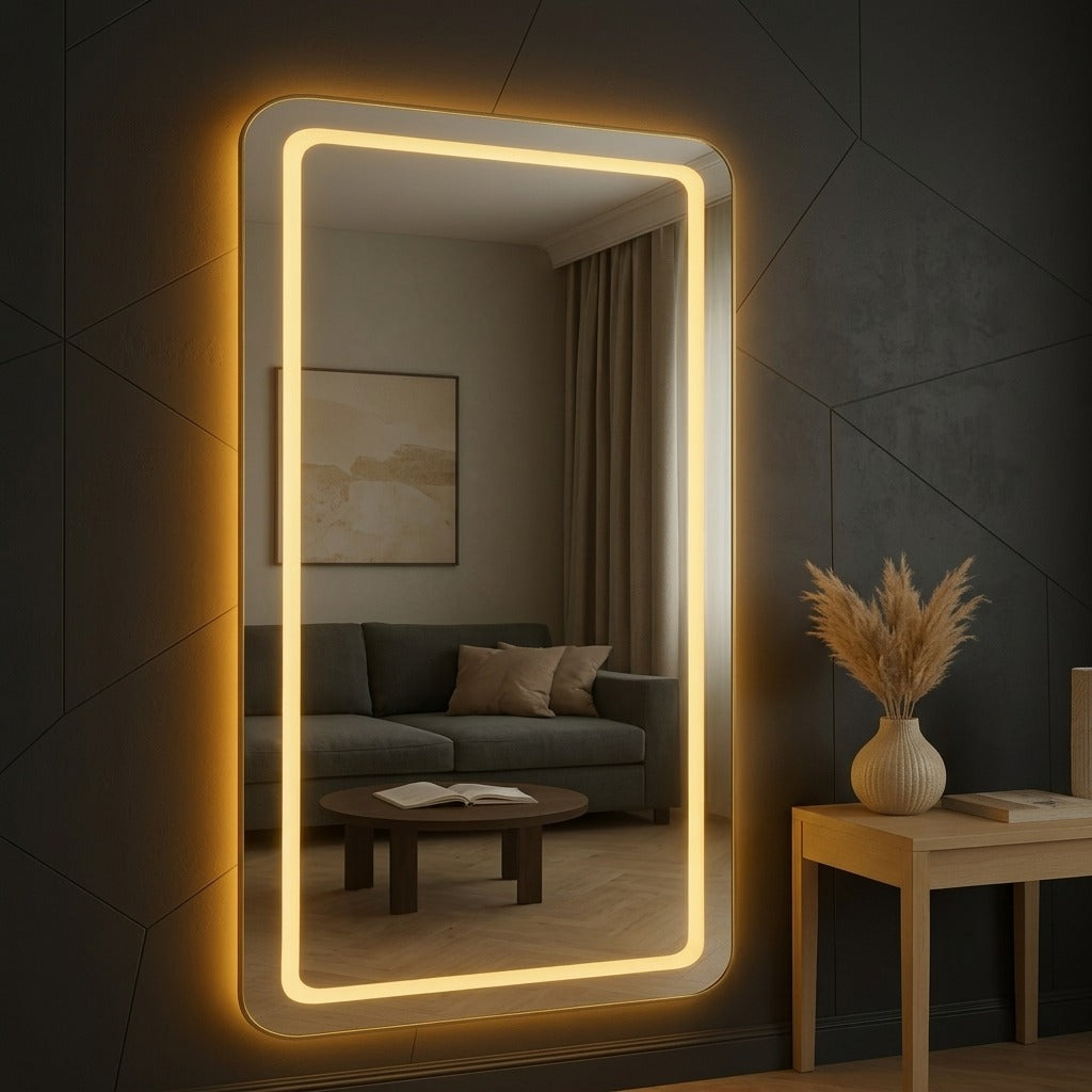 Modern & Stylish LED Mirror with Touch Sensor