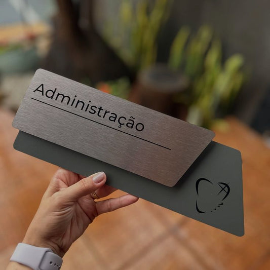 Personalized Custom Nameplate | Modern Door Sign