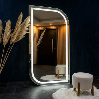 Stylish LED Mirror with Touch Sensor Single & Double Light
