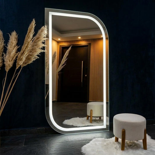 Stylish LED Mirror with Touch Sensor Single & Double Light