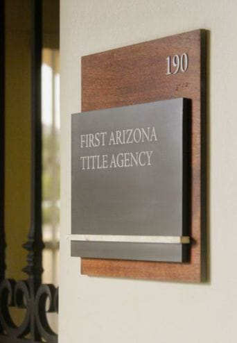 Personalized Custom Nameplate | Modern Door Sign