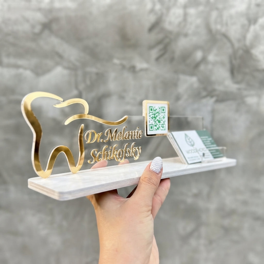 Custom Doctor Name Plate – Premium Desk & Reception Sign