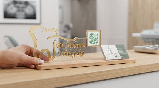 Custom Doctor Name Plate – Premium Desk & Reception Sign
