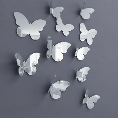 3D Acrylic Butterfly Wall Decor Set 11 pieces