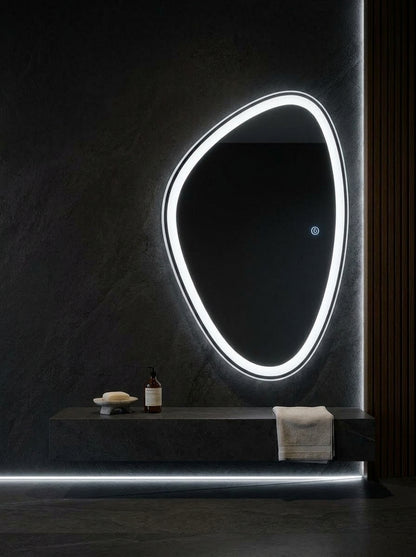 LED Wall Mirror – Double LED Dimmable | Warm White Touch Sensor Rectangular Mirror