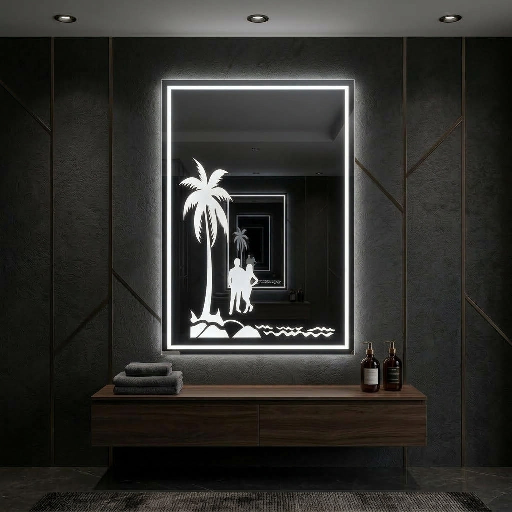 ✨ Touch LED Wall Mirror – Smart & Stylish ✨