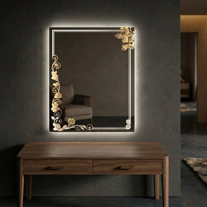Elegant Square LED Mirror