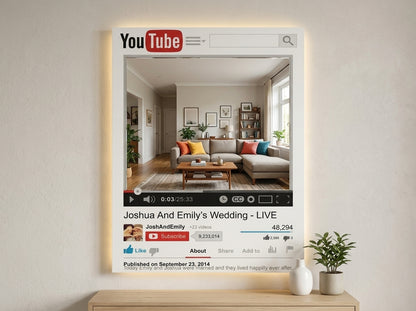Social Media LED Mirror Frame – Instagram, Facebook, TikTok, YouTube & Snapchat