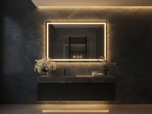 Sleek Touch Control LED Mirror – Dimmable Single & Double Light