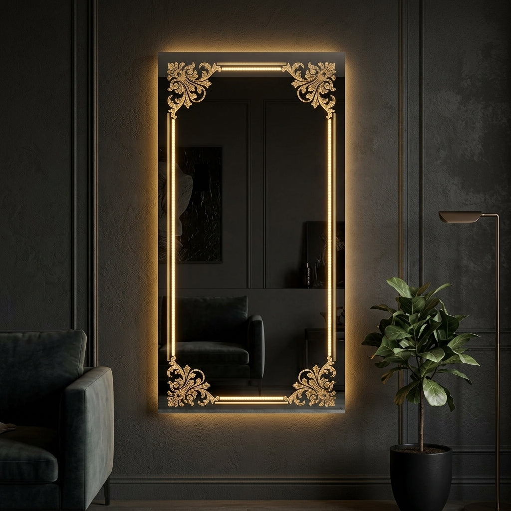Crustal Square LED Mirror Premium Edition