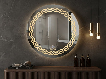 Smart Touch Mirror with Dimmable LED – Single & Double Light
