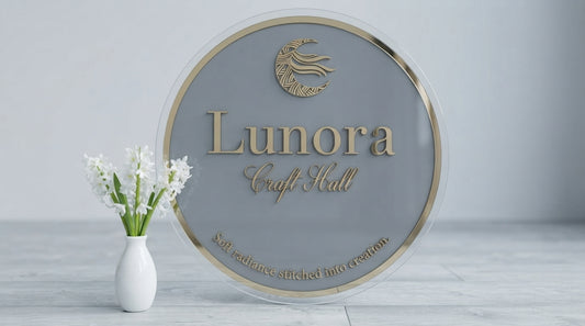 Custom  Acrylic Business Logo Sign | With LED & Without LED