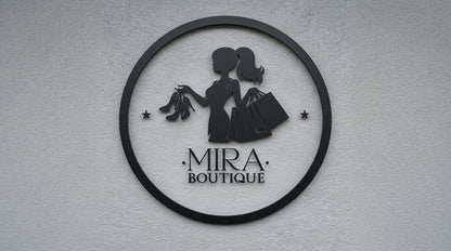 Custom  Acrylic Business Logo Sign | With LED & Without LED