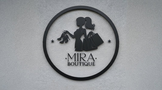 Custom  Acrylic Business Logo Sign | With LED & Without LED