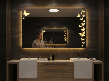Premium Dimmable Touch Sensor Mirror – Single & Double Light