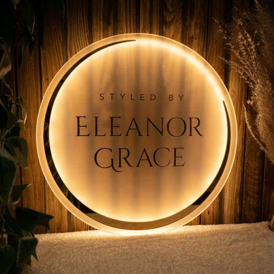 Custom  Acrylic Business Logo Sign | With LED & Without LED