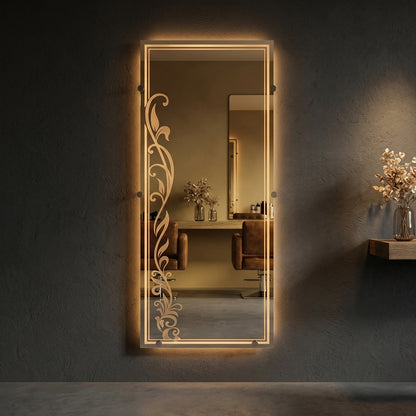 Luxury and Stylish Square LED  Touch Mirror