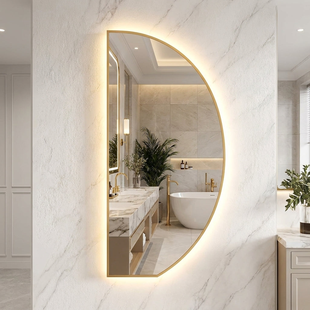 LED Wall Mirror – Double LED Dimmable | Warm White Touch Sensor Large Dressing Mirror