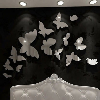 Elegant Acrylic Butterfly Set – 16 Piece Decorative Wall Art