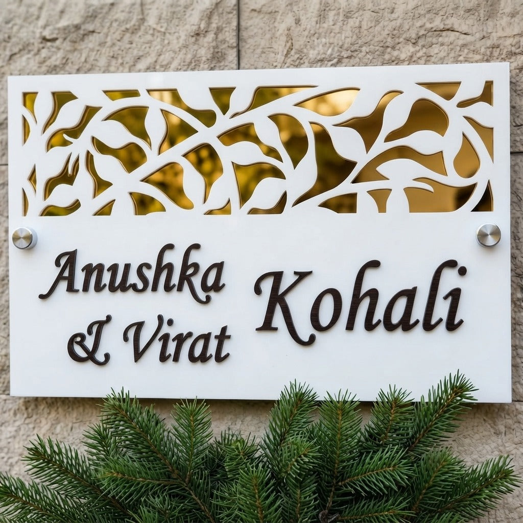 Premium Acrylic Name Plate – Elegant Personalized Entrance Décor