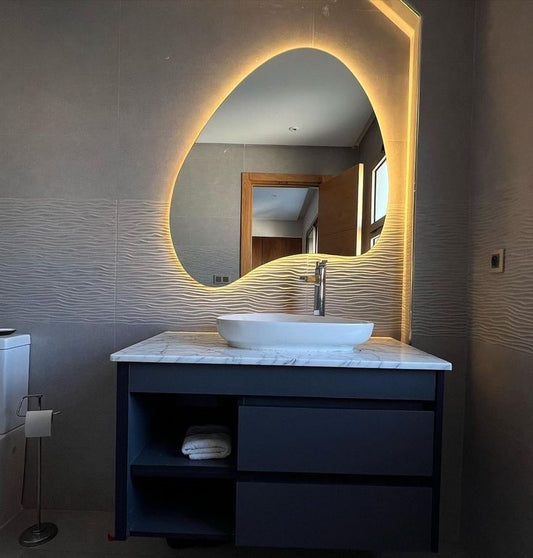 Smart LED Mirror – Dimmable Touch Sensor with Single & Double Light