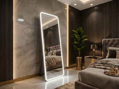 Standing Mirror Full Length – Frameless Floor Mirror | Modern Dressing Mirror (Non LED)