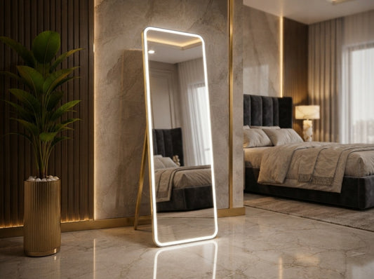 2x6 Full Length LED Standing Mirror – LED | Warm White Floor Mirror