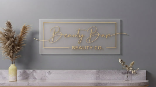 Custom Acrylic Business Logo Sign | With LED & Without LED