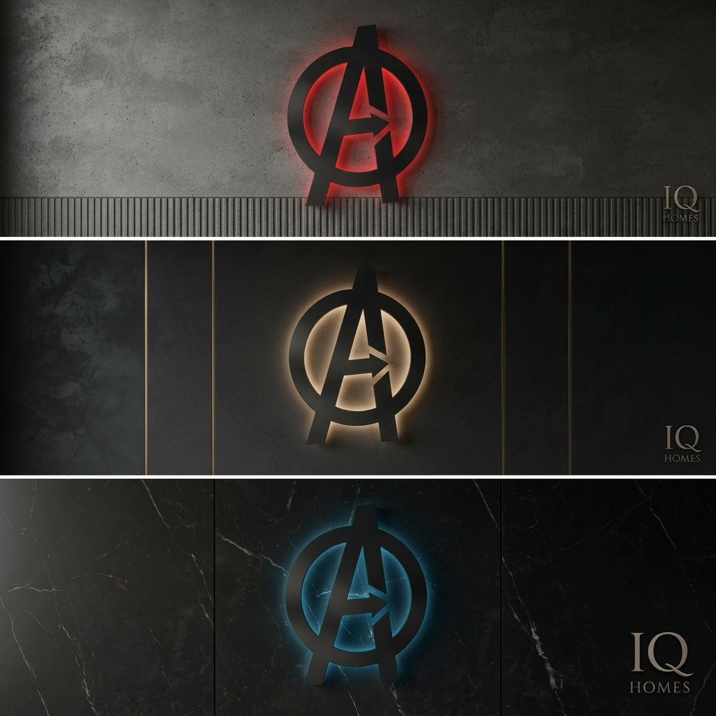 🦸 Avengers Logo LED Light-Up Wall Decoration Premium Edition